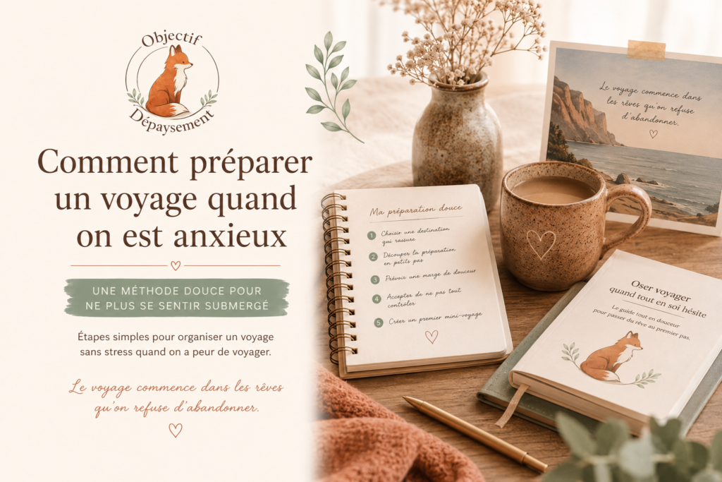Préparer un voyage quand on est anxieux sans stress